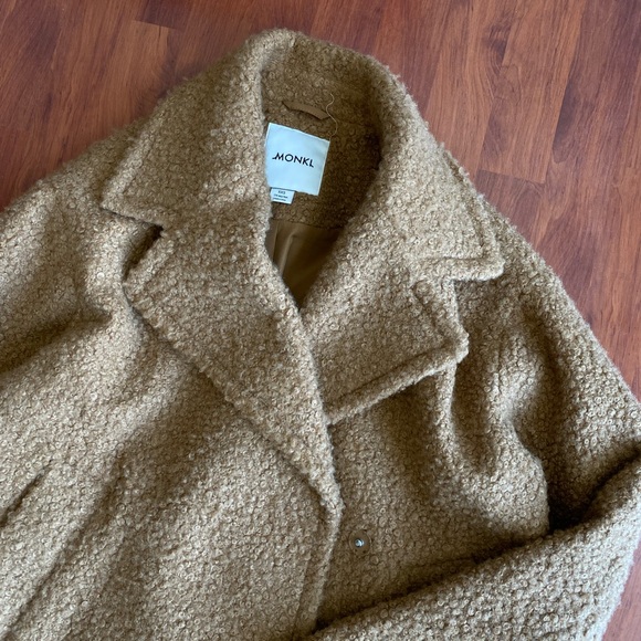 Asos Monki boucle camel colored jacket - Picture 3 of 7